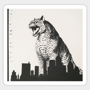 catzilla - godzilla Sticker